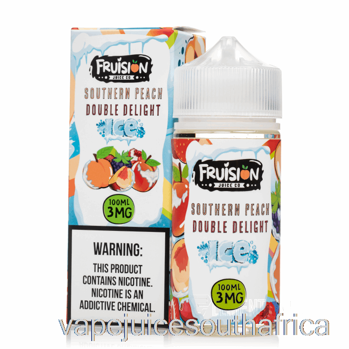 Vape Juice South Africa Iced Southern Peach Double Delight - Fruision Juice Co - 100Ml 0Mg